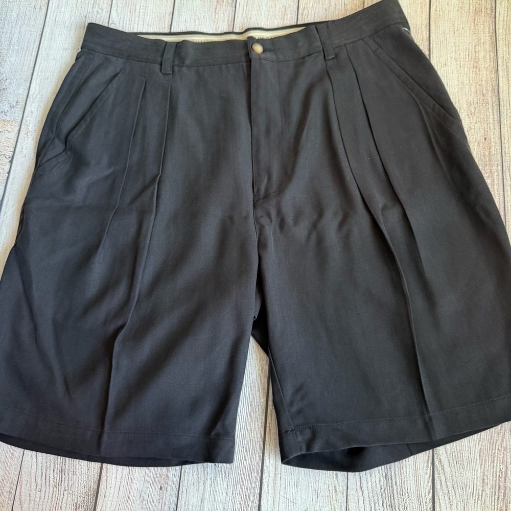 TOMMY BAHAMA Silk Vintage Black Shorts 35